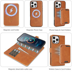 iPhone16翻盖插卡15手机壳苹果14保护套s25磁吸皮套三星S24卡包薄