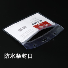 Dual-Sided Transparent PVC Access Card Holder Vaccine Card Holder School ID Card Holder Student ID Card Holder Campus Card Holder ID Card Holder
