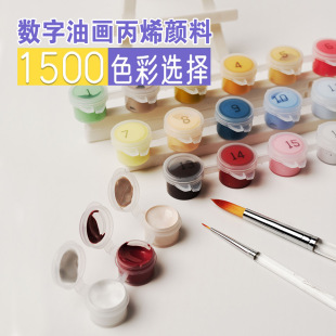 Customized Acrylic Paint DIY Digital Oil Painting Hand-Painted Filled Oil Painting 3ml6 Conjoined Color Palette Box Art