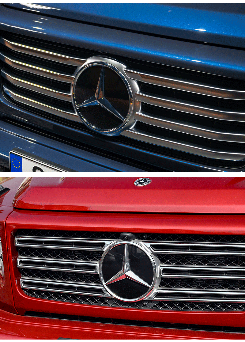 Suitable for Mercedes-Benz Gla Cla Gls E-Class Cglc Gle Cls Modified 3D Stereo Mirror Car Logo Center Net Logo