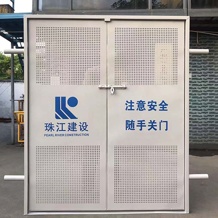 肇庆电梯门井口安全防护电梯门 建筑工地施工防护楼层电梯门