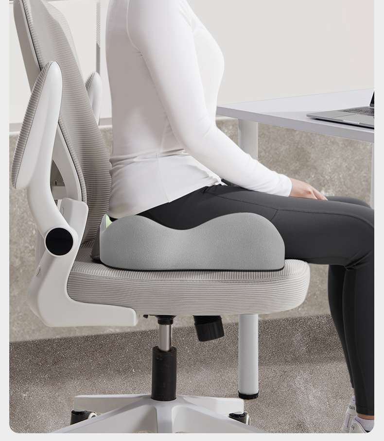 Cross-Border Wholesale Cushion, Memory Foam Cushion, Long-Term Sitting, Not Tired, Backrest Integrated Cushion, Breathable Butt Cushion, Lumbar Support Set