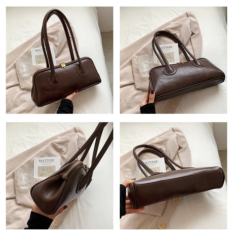 Vintage Large Capacity Pu Leather Shoulder Bag For Women_voghion.com