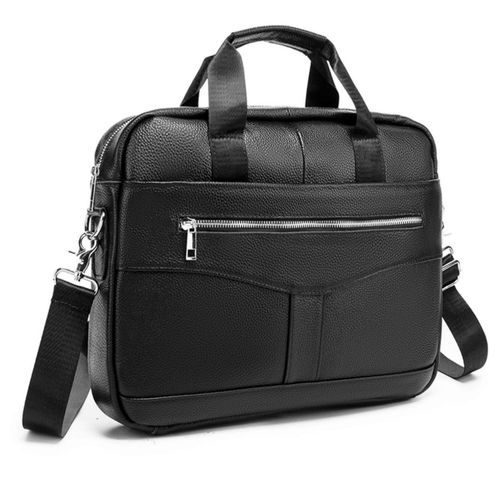 Genuine leather men's business portable briefcase conference office handbag large capacity computer bag shoulder bag crossbody bag