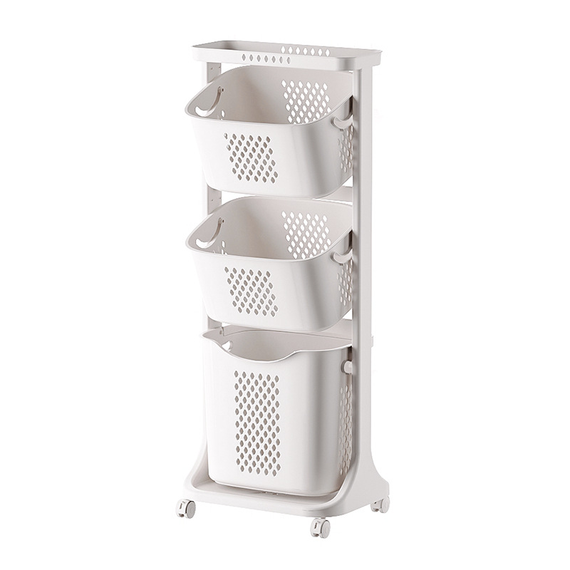 Panier à linge pliable en tissu pour une organisation domestique_voghion.com