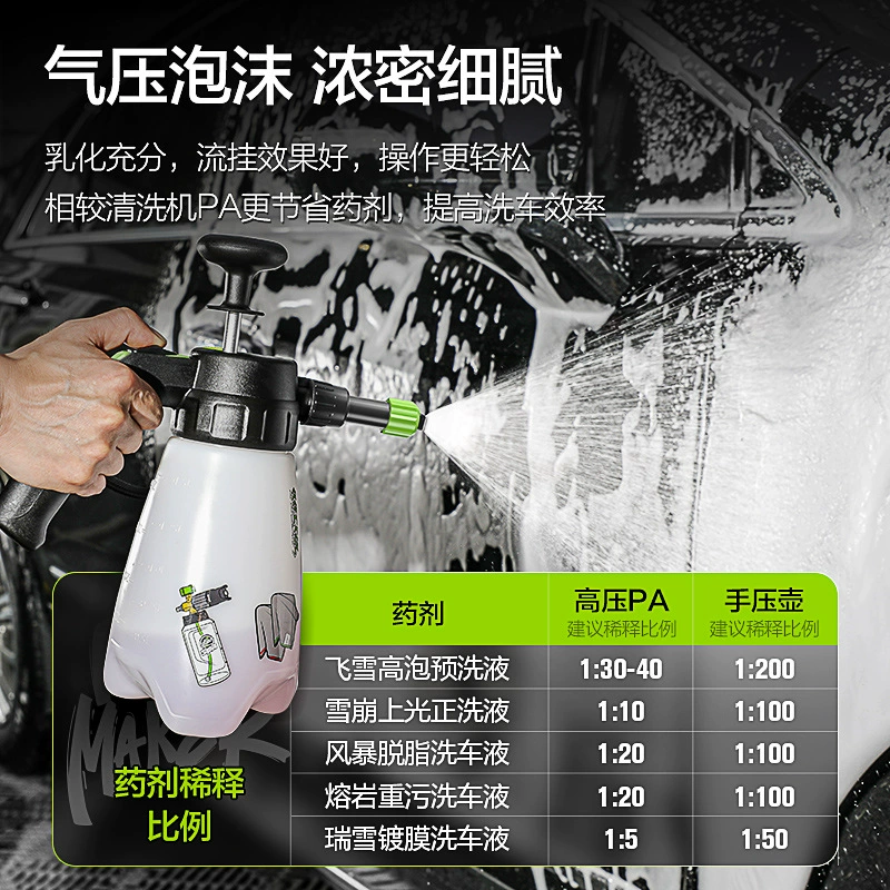 Greenfield пенка для мытья автомобиля, распылитель, ручной электрический PA, чистка горшков, бытовой автомобильный спрей, артефакт, надувной пенообразователь под давлением