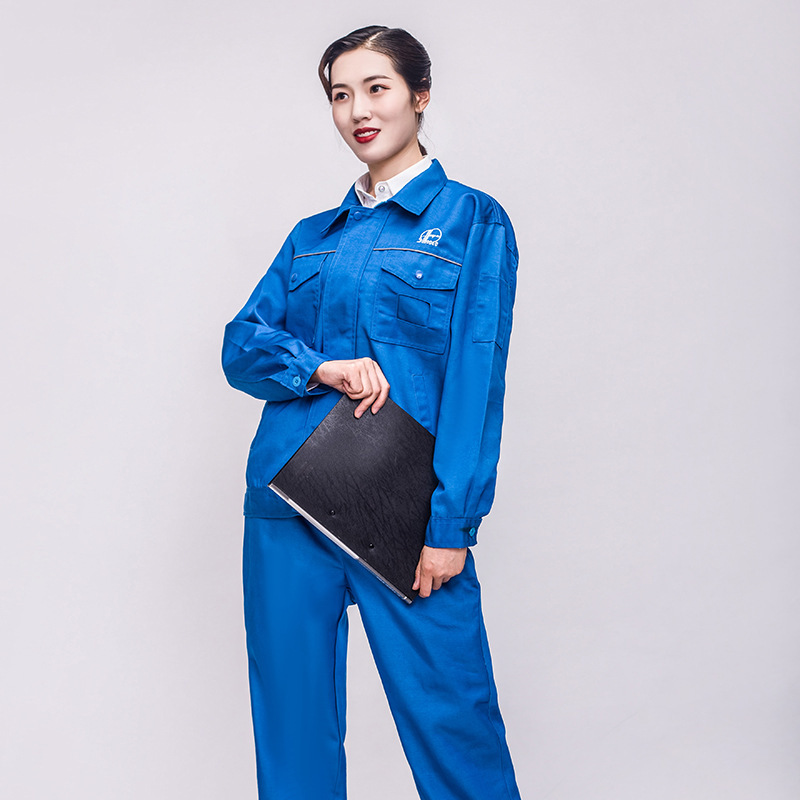 Sinopec 石油綿作業服メンズ春と秋の純綿耐摩耗性厚みのある自動車修理服工場エンジニアリング溶接服|undefined