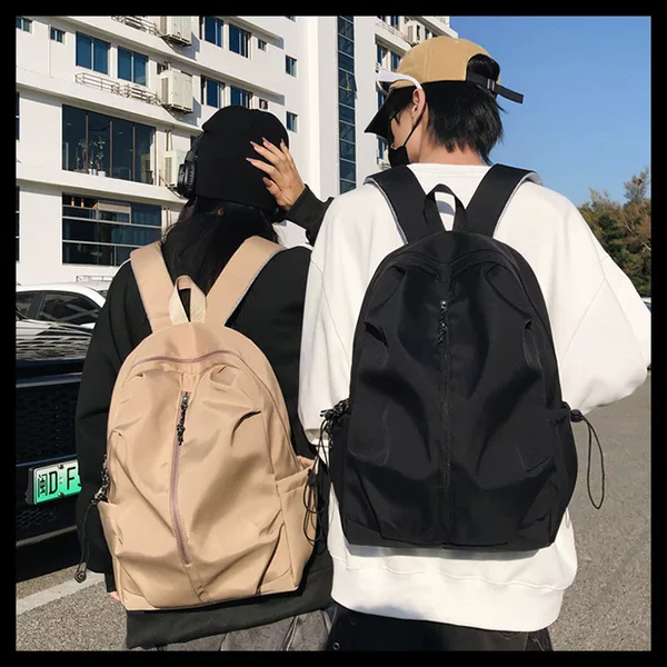 Cross-border New Backpack Trendy Fashion Large Capacity Schoolbag College Students' Casual Simple Lightweight Travel Backpack for Men