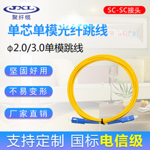 电信级SC-SC光纤跳线5米 单模单芯光纤监控尾纤 机房布线光纤跳线