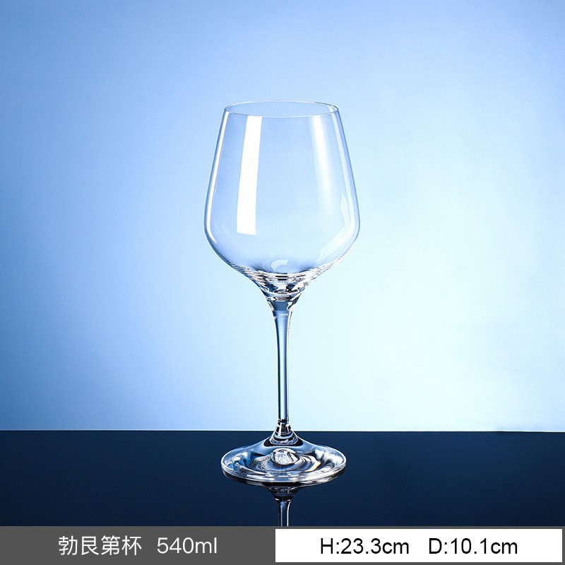 Alta calidad checa importación sin plomo cristal tazas de vino, tazas de cristal alto pie, banquete de negocios especial, hotel al por mayor