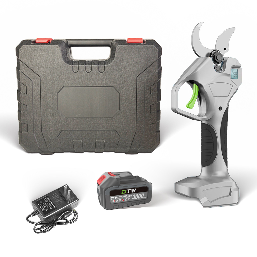 Tijeras de podar eléctricas sin escobillas tijeras de jardín de árboles frutales de litio eléctricas se centran en las ramas de frutas directas de fábrica al por mayor