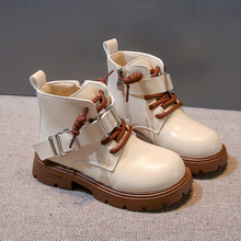 女童马丁靴2024年秋季新款英伦风儿童低筒靴中大童百搭休闲靴外贸