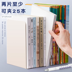 Minimalist iron book stand with adjustable book clips, book rest, desk organizer, creative book holder, large size