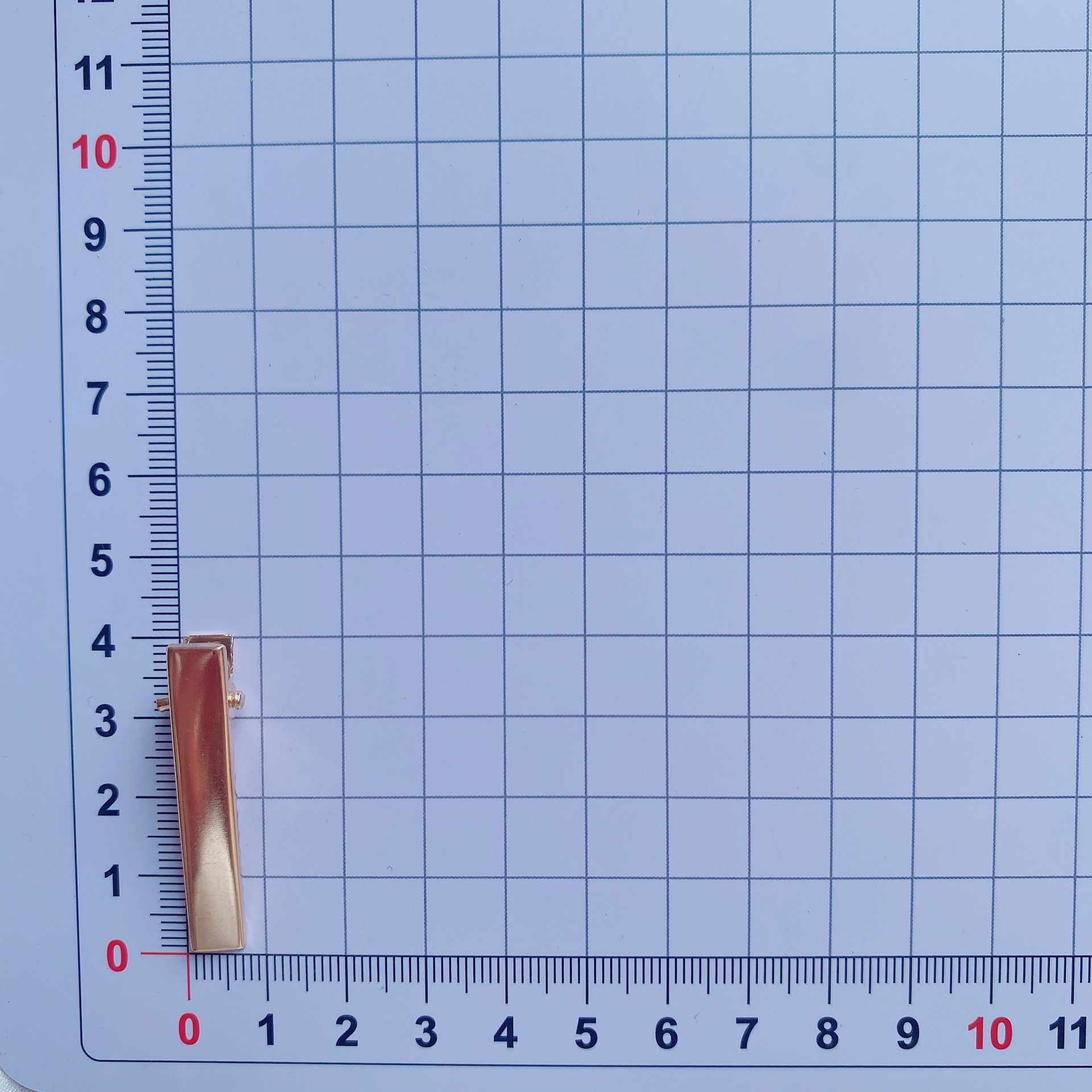 4cm 금 (사각형 머리핀)