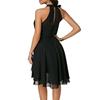 Summer fitted shiffon dress sleevless, European style, with sleeve