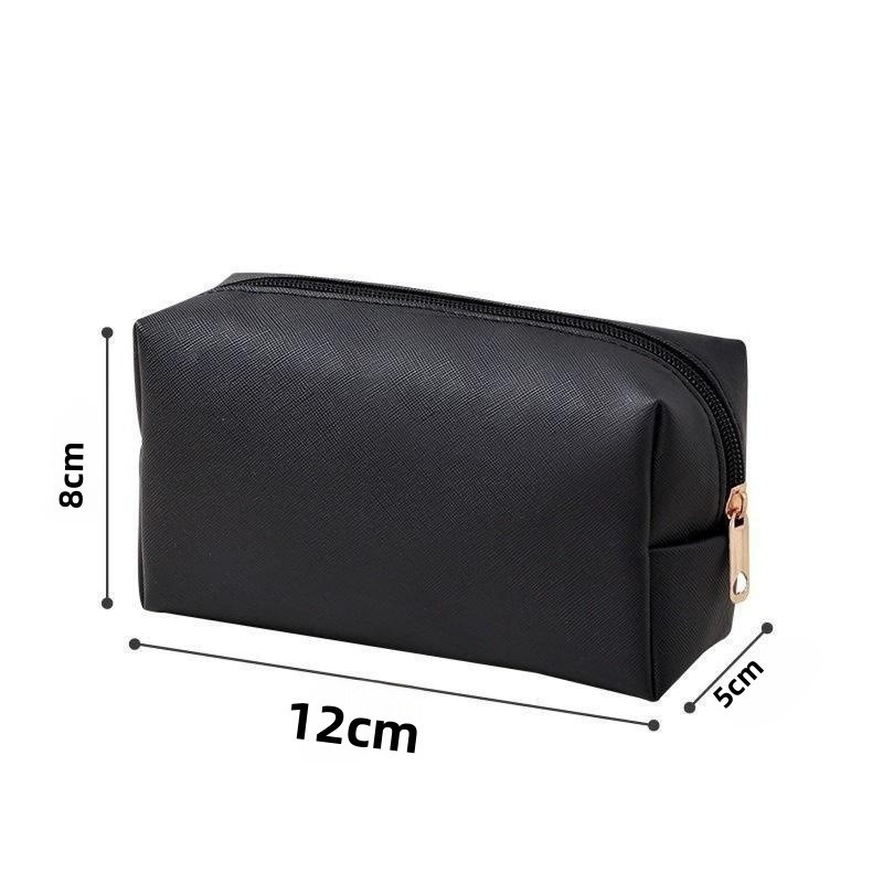 Bolsa de maquillaje coreana de alto valor visual ins-viento color caramelo PU impermeable de gran capacidad color macrón bolsas de lavado portátiles