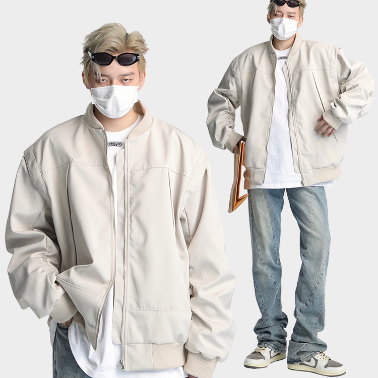 2023 nuevo Americano Retro High Street ropa de trabajo chaqueta de moda de los hombres de la marca de béisbol casual de moda de primavera y otoño chaqueta superior