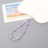 K2275 beads beads butterfly mobile phone chain purple