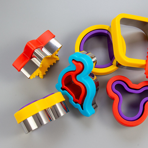 Stainless steel dinosaur heart five-pointed star sandwich cutting toast cutting sandwich mold cake mold baking tool