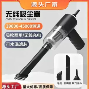 Car vacuum cleaner, wireless charging, handheld, small, super powerful suction, dual-use for car and home, mini vacuum cleaner