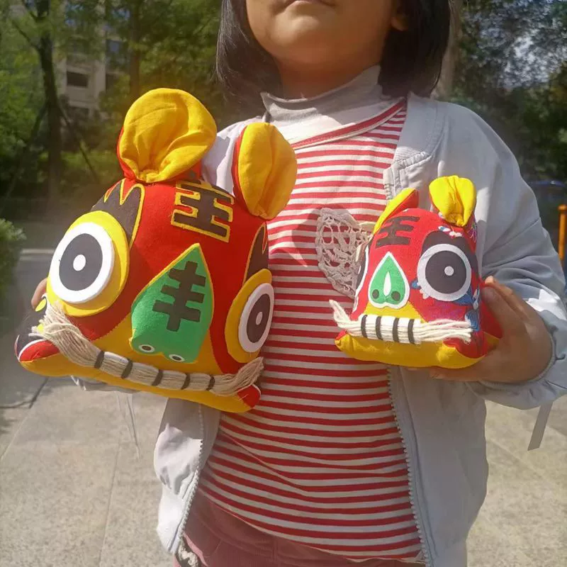 Тканевые украшения в виде тигров ручной работы, тканевые куклы тигров ручной работы, народные ремесла, маленькие тигры