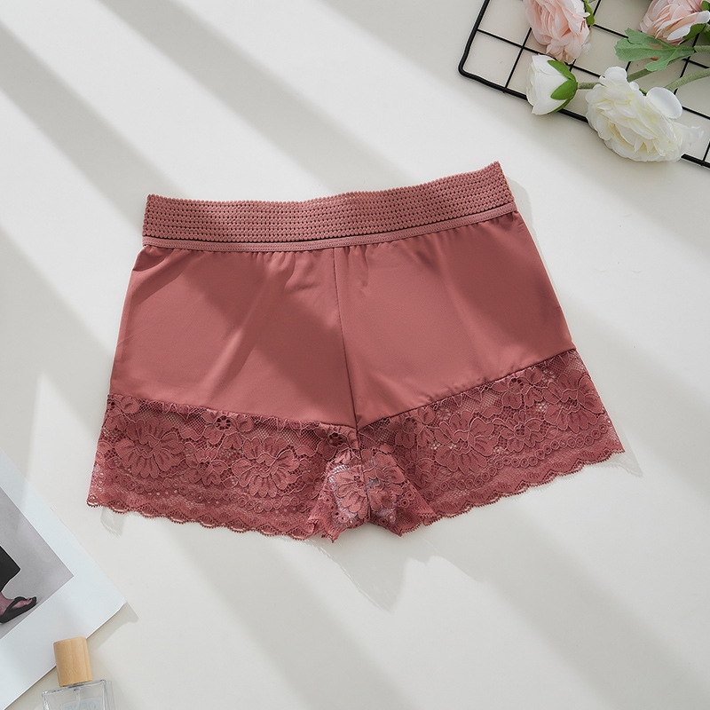 Nuevos pantalones de encaje de hielo para mujeres, encaje sexy, ropa interior de cintura alta transpirable, comercio exterior transfronterizo