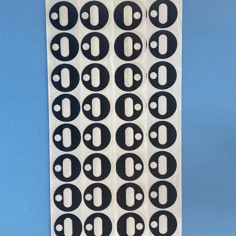 现货哑黑PVC 0.3mm/0.4mm/0.5mm单面背胶异性型 绝缘片 遮光PVC