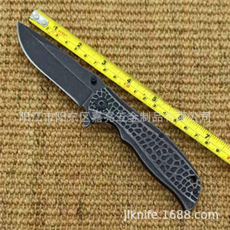 跨境专供高硬度户外求生折刀野营折叠刀防身军刀轴承快开小刀