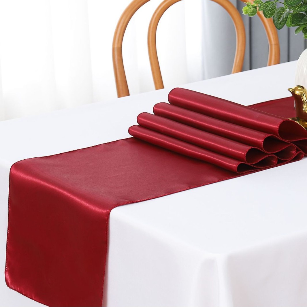 Banderas de mesa de satén de seda al por mayor