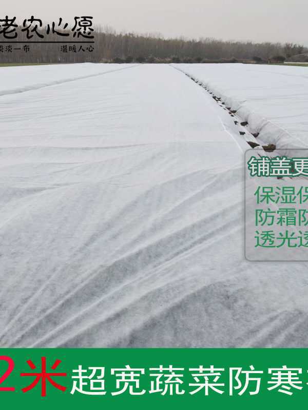 农用蔬菜防寒布萝卜白菜保温大蒜窝笋茶叶防霜冻保暧透气防寒布