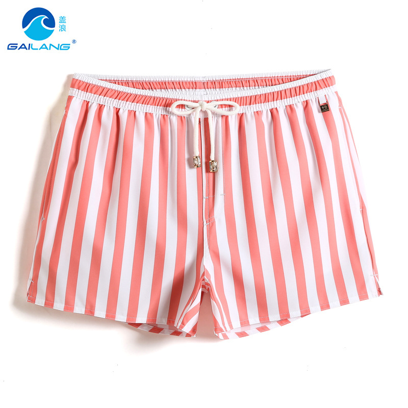 Gai Lang Direct Selling Summer Gai Lang Men's Beach Pants Quick-drying Loose plus size Colorful Short Seaside Vacation Lined Swimming Pants