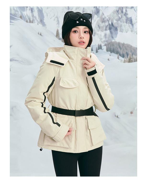 明星同款三防工装羽绒服女2025冬季新款运动登山服冲锋户外外套潮|undefined