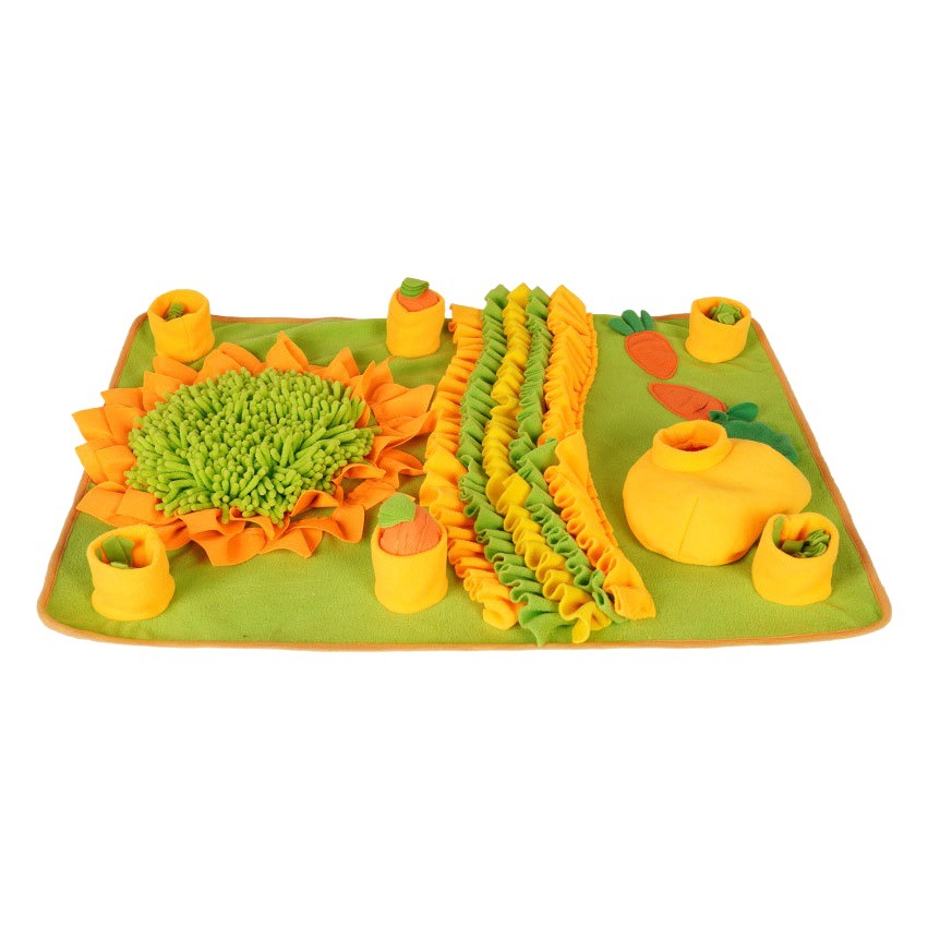 Nueva manta oculta para comida de mascotas, tapete olfativo para aliviar el aburrimiento, tapete de alimentación lenta