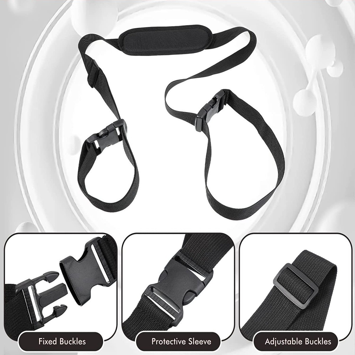 Cross-Border Balance Bike Shoulder Strap Children's Bicycle Strap Universal Folding Chair Replacement Strap Adjustable Beach Chair Shoulder Strap