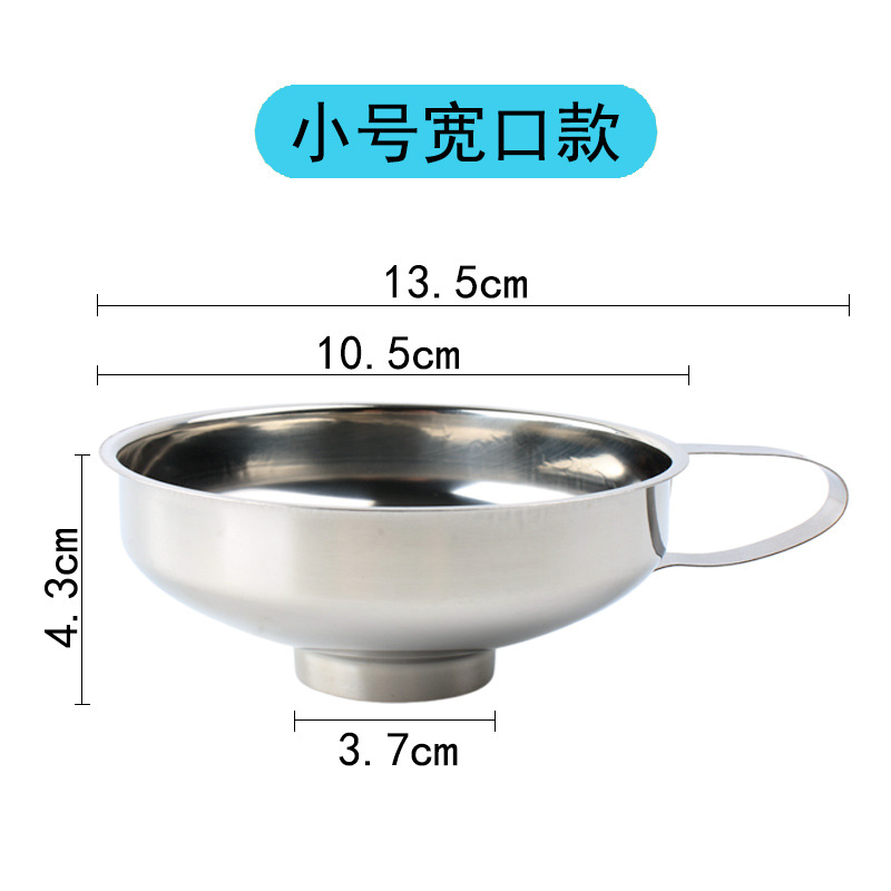 FCM embudos de acero inoxidable amplio embudos de vino embudos de aceite de gran calibre embudos de mermelada embudos de ensalada