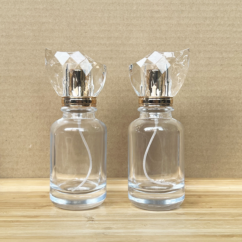 现货 YY102-50ml-6卡口香水喷雾分装玻璃空瓶/化妆品便捷透明空瓶