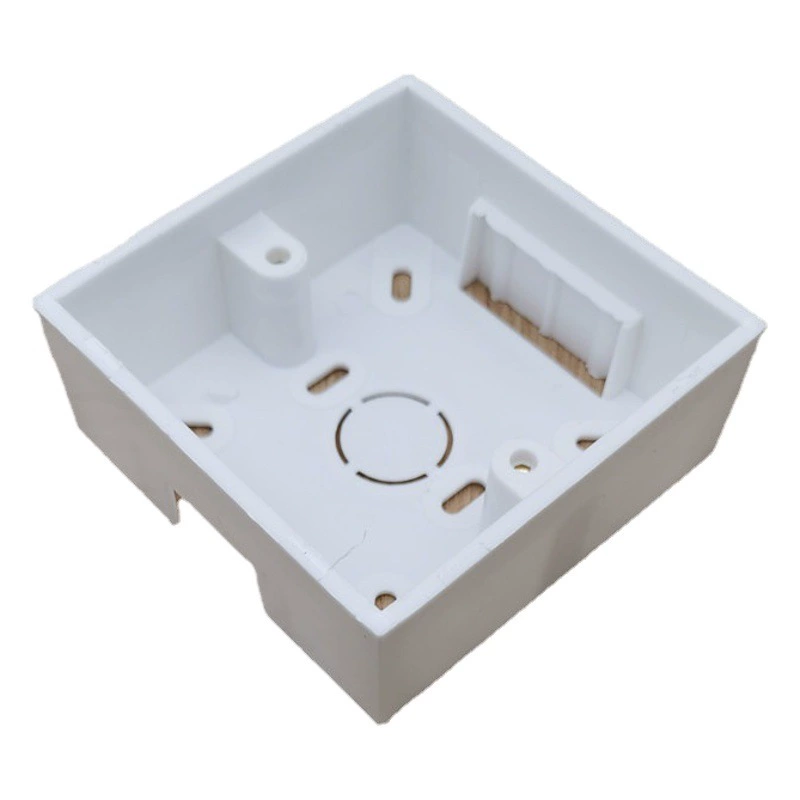 Фабрика бесплатная доставка оптом типа 86 белый ПВХ Ming Nitchase Переключатель двойной базы утолщенный универсальный домашний монтаж распределительная коробка