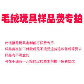 来图打样毛绒玩具企业吉祥物 卡通公仔玩偶图片打样小批量生产