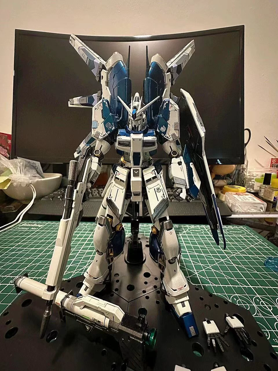 Модифицированный мех Three Kingdoms Bai Qi Cao Ren Ao Bing Gundam Blind Blind MG Destiny Seven Sword Flying Wing Boys Dotted Toys