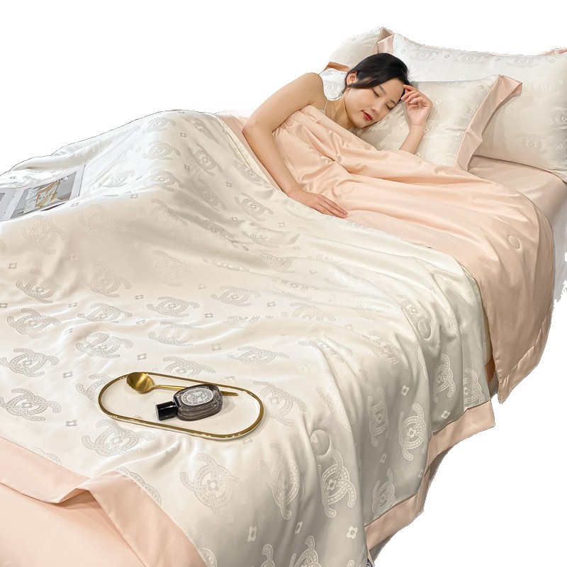 Verano A clase Jacquard hielo edredón de verano madre-infanto edredón de verano de cuatro piezas edredón de aire acondicionado edredón de verano