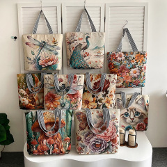 クロスボーダーの新型片面刺繍民族風キャンバスバッグ