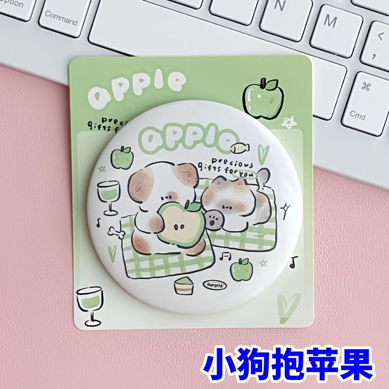 卡通小镜子学生便携考拉兔兔小圆镜化妆镜可爱随身小镜子可接改图|undefined