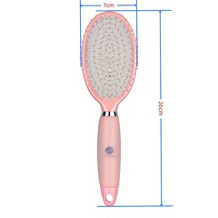 メーカー直販美容櫛虹色エアマット櫛マッサージエアバッグ櫛滑り止めロゴ付きシリコンハンドル順髪櫛