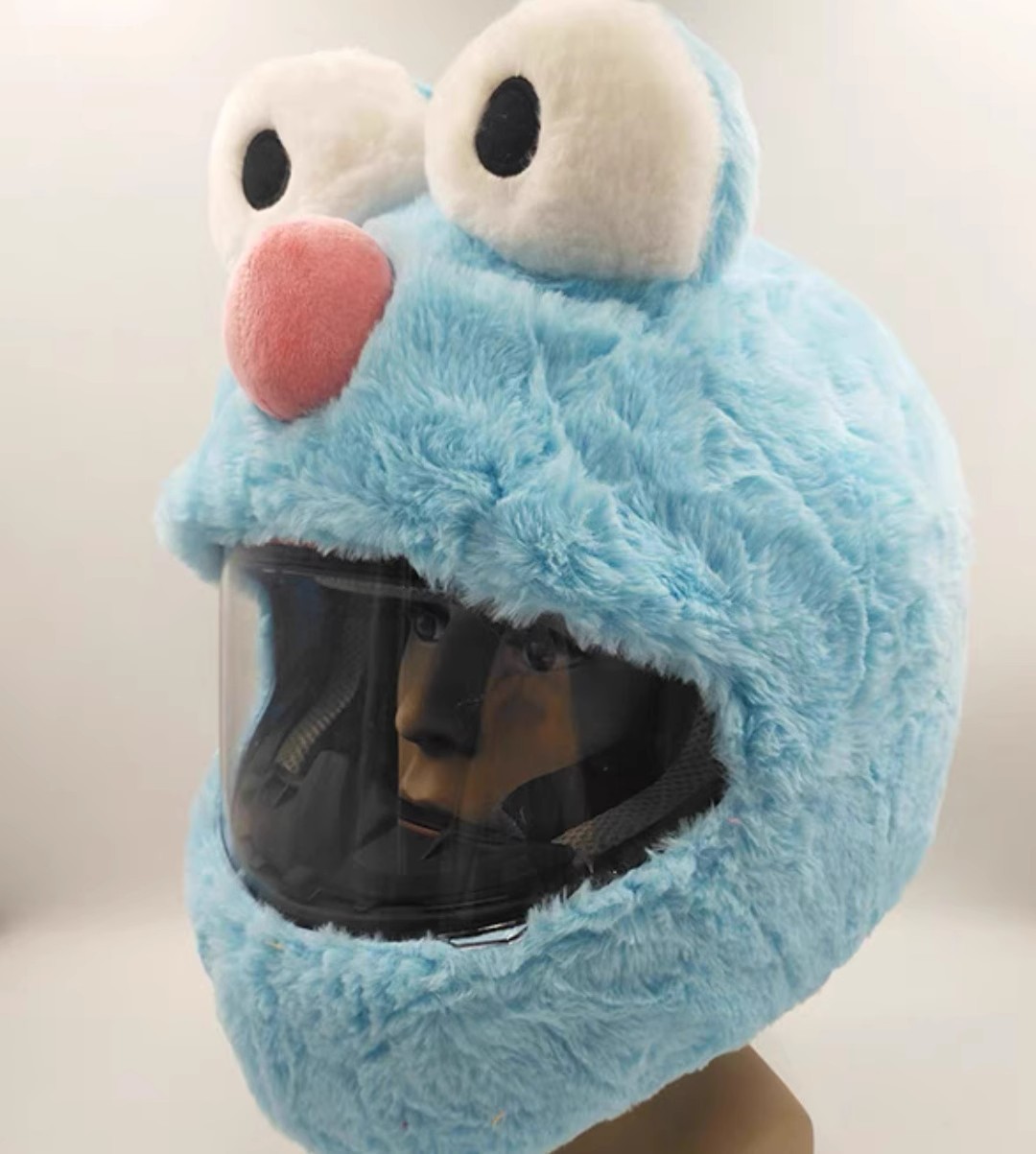 Cubierta de casco de motocicleta Cubierta de casco de felpa puntual Cubierta de casco completo Cubierta de casco de motocicleta Tacón de viento Moda de moda