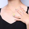Fashionable zirconium stainless steel, necklace, pendant, 2022 collection, light luxury style, wholesale