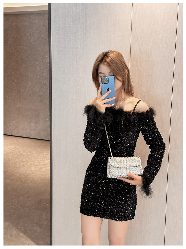 New foreign trade European and American retro underarm bag, casual and fashionable rhinestone small bag, niche single-shoulder bag, crossbody dinner bag undefined
