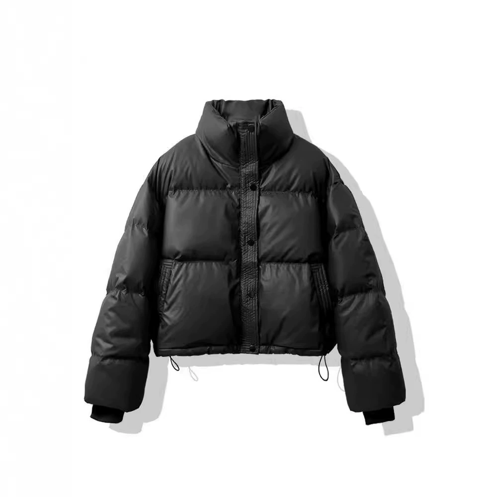 Полиуретановая короткая пуховик oversize, с увеличенной толщиной, для подростков