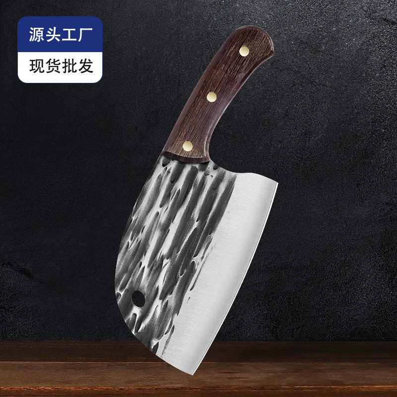Household Handmade Forged Vegetable Knife Kitchen Chef's Special Meat Slicing Knife Sharp Chopping and Cutting Dual-Use Cleaving and Cutting