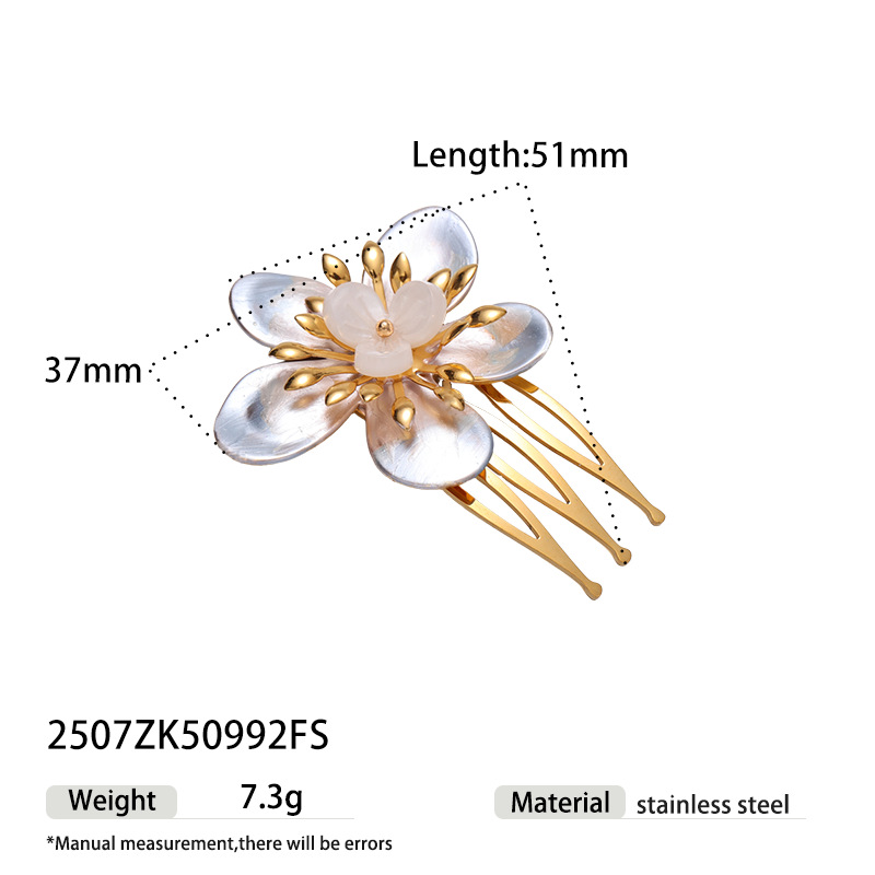 TENA Europa y los Estados Unidos transfronterizos tulipanes dorados flores de peinado cráneo alto universal accesorios de pelo de viajeros mujeres al por mayor