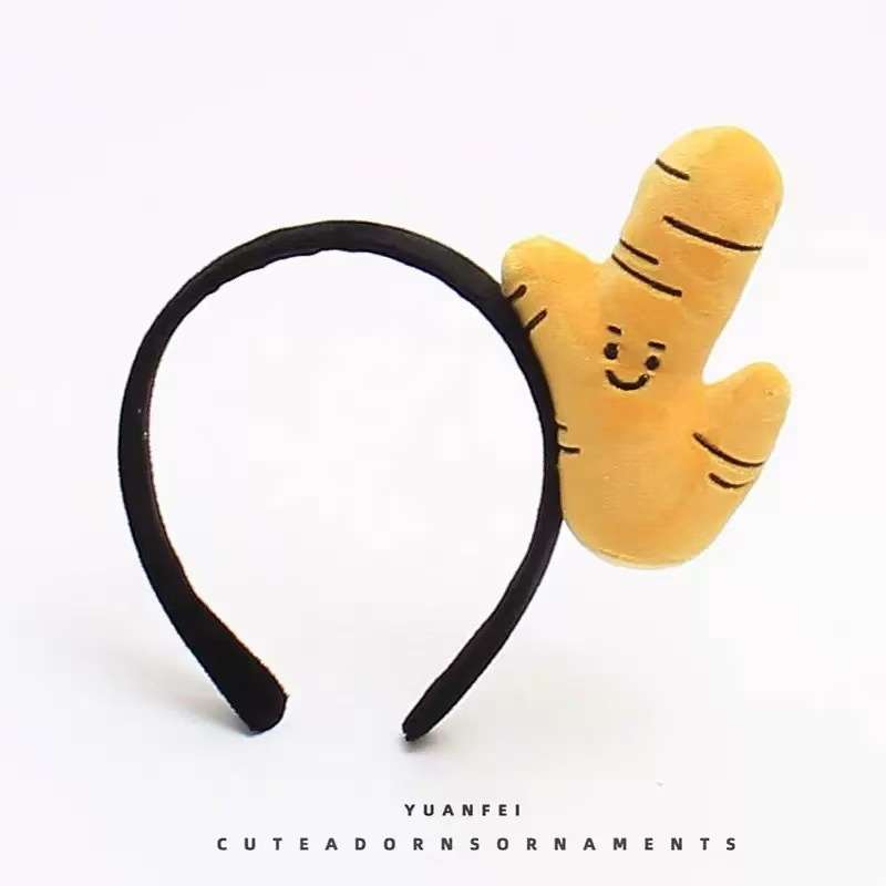 Otoño y invierno lindos estereoscópicos de peluche bandeja de cabello de dibujos animados orejas de gato orejas de conejo lavar la cara bandeja de cabello rojo al por mayor accesorios para el cabello